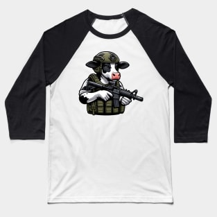 Tactical Cow Baseball T-Shirt